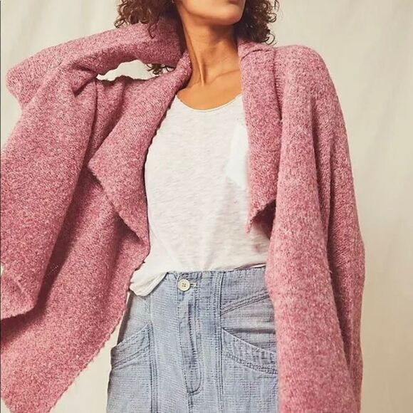 New Free People One Laurel Cardigan sweater in OH Bloom size S - Picture 1 of 14